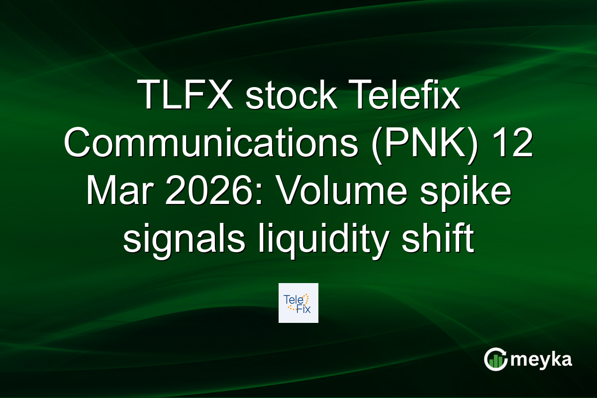 TLFX stock Telefix Communications (PNK) 12 Mar 2026: Volume spike signals liquidity shift