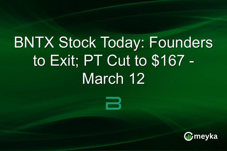 BNTX Stock Today: Founders to Exit; PT Cut to $167 - March 12