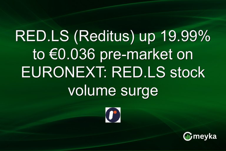 RED.LS (Reditus) up 19.99% to €0.036 pre-market on EURONEXT: RED.LS stock volume surge
