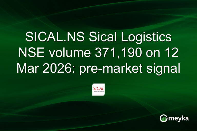SICAL.NS Sical Logistics NSE volume 371,190 on 12 Mar 2026: pre-market signal