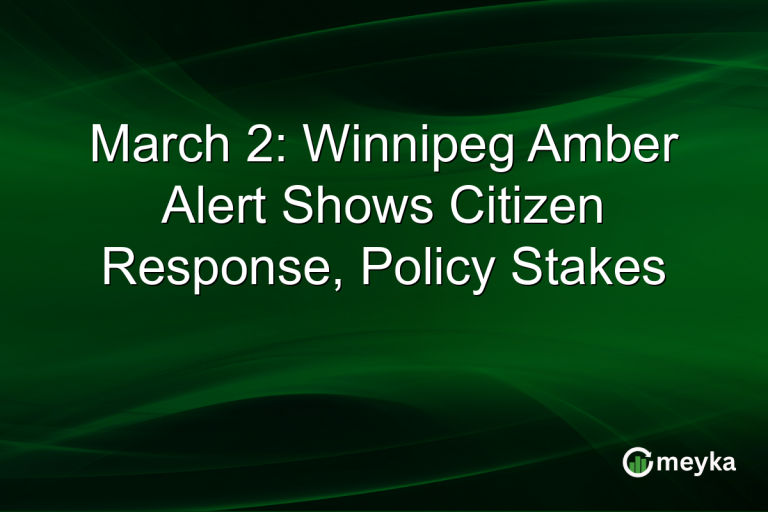 March 2: Winnipeg Amber Alert Shows Citizen Response, Policy Stakes