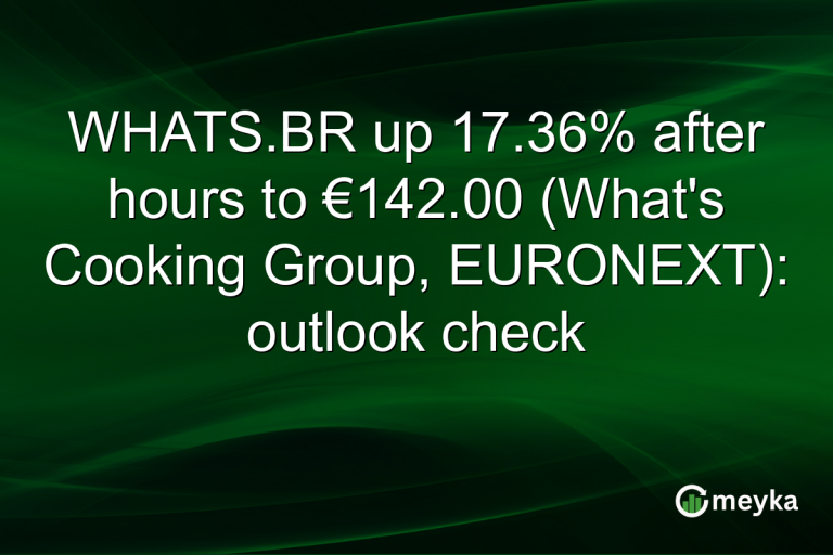 WHATS.BR up 17.36% after hours to €142.00 (What's Cooking Group, EURONEXT): outlook check