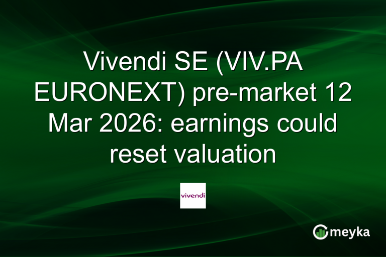 Vivendi SE (VIV.PA EURONEXT) pre-market 12 Mar 2026: earnings could reset valuation