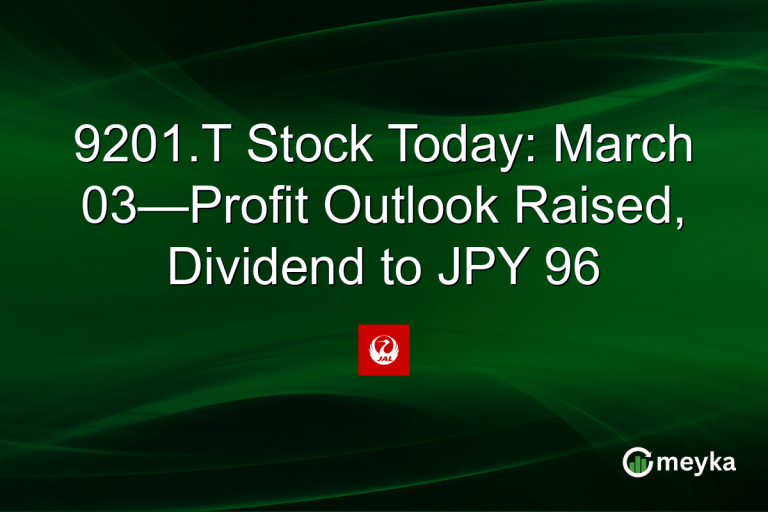 9201.T Stock Today: March 03—Profit Outlook Raised, Dividend to JPY 96