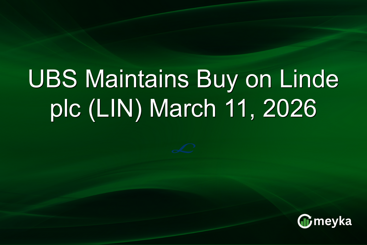 UBS Maintains Buy on Linde plc (LIN) March 11, 2026