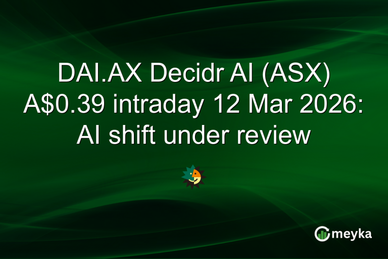DAI.AX Decidr AI (ASX) A$0.39 intraday 12 Mar 2026: AI shift under review