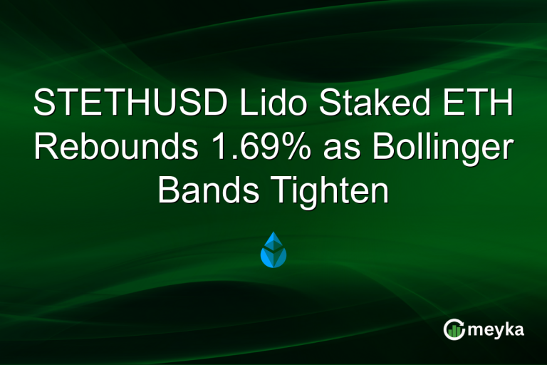 STETHUSD Lido Staked ETH Rebounds 1.69% as Bollinger Bands Tighten