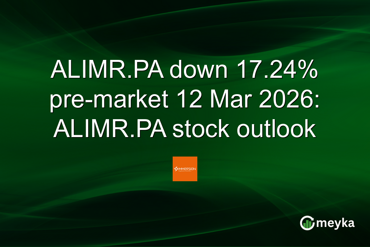 ALIMR.PA down 17.24% pre-market 12 Mar 2026: ALIMR.PA stock outlook