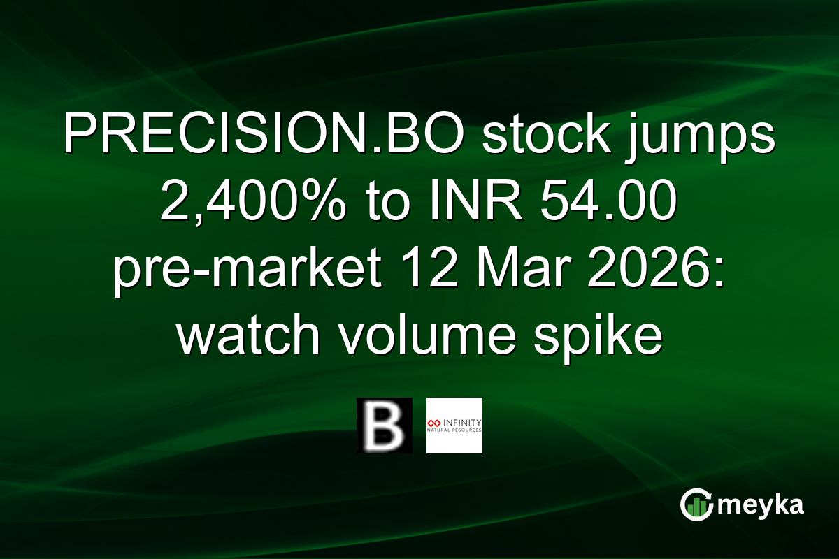 PRECISION.BO stock jumps 2,400% to INR 54.00 pre-market 12 Mar 2026: watch volume spike
