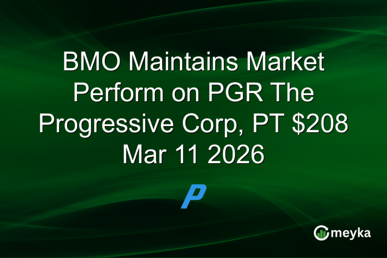 BMO Maintains Market Perform on PGR The Progressive Corp, PT $208 Mar 11 2026