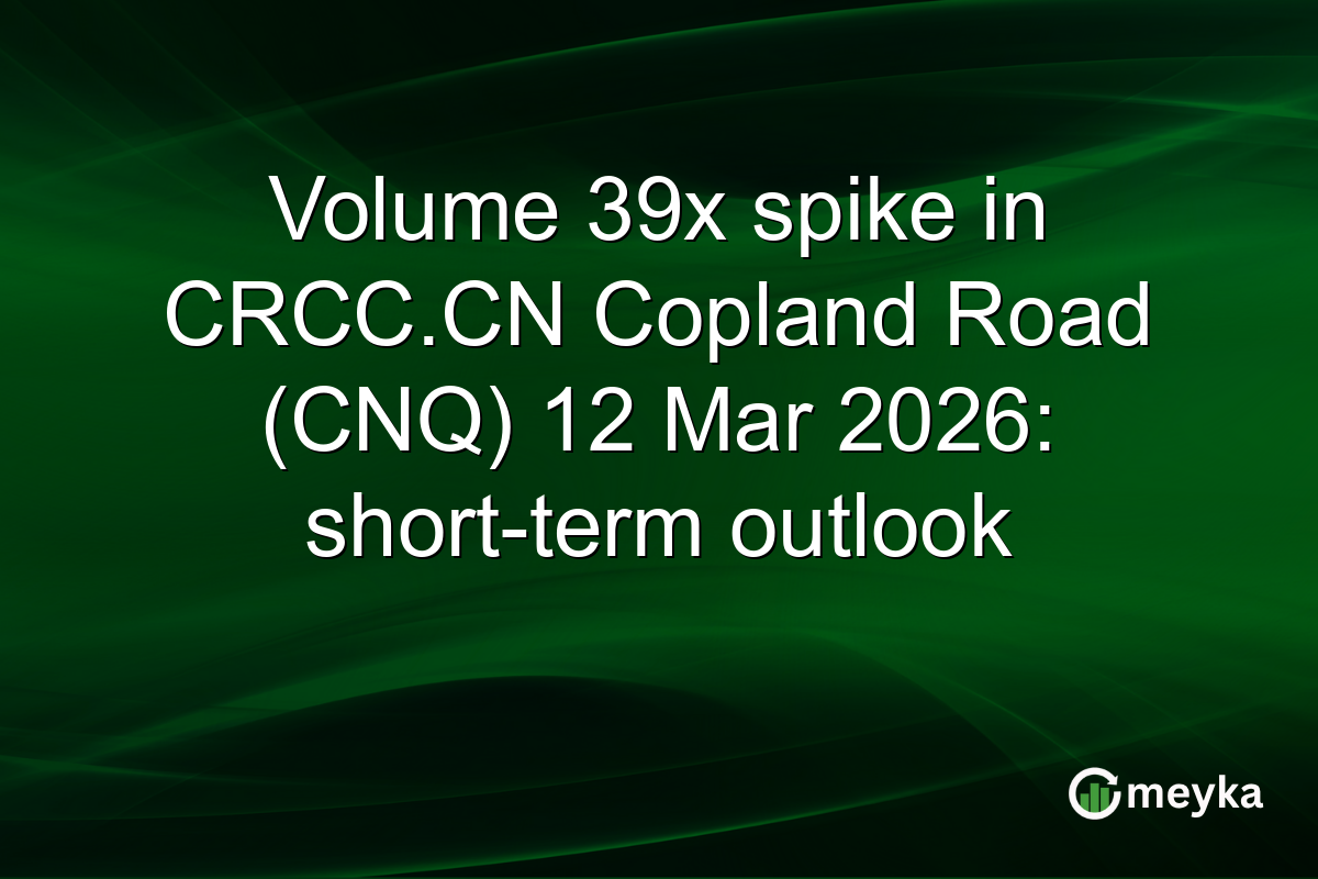 Volume 39x spike in CRCC.CN Copland Road (CNQ) 12 Mar 2026: short-term outlook