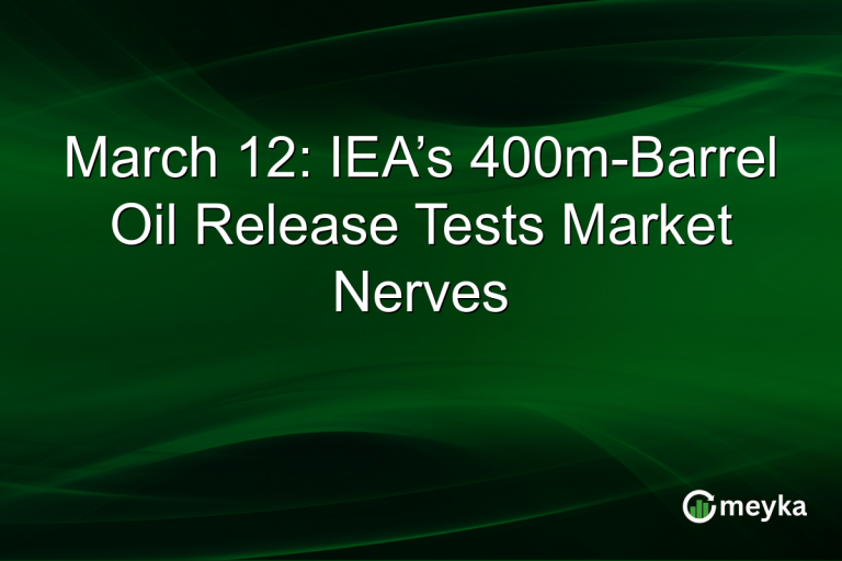 March 12: IEA’s 400m-Barrel Oil Release Tests Market Nerves