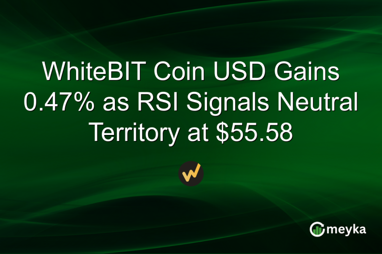 WhiteBIT Coin USD Gains 0.47% as RSI Signals Neutral Territory at $55.58