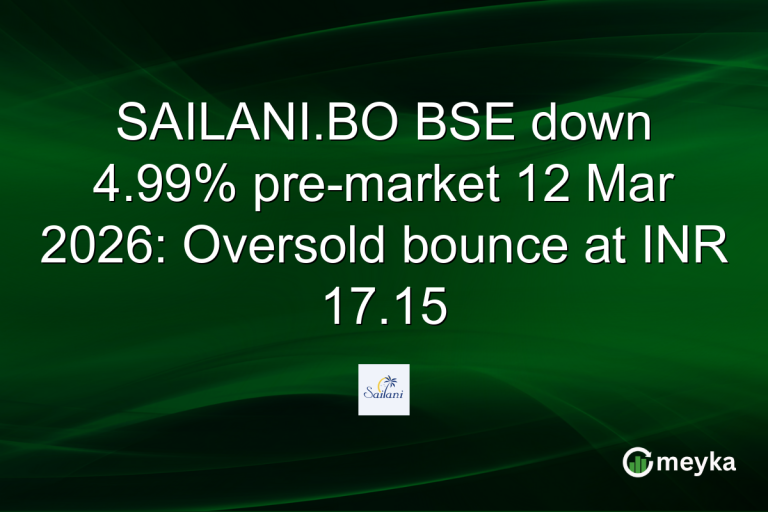 SAILANI.BO BSE down 4.99% pre-market 12 Mar 2026: Oversold bounce at INR 17.15