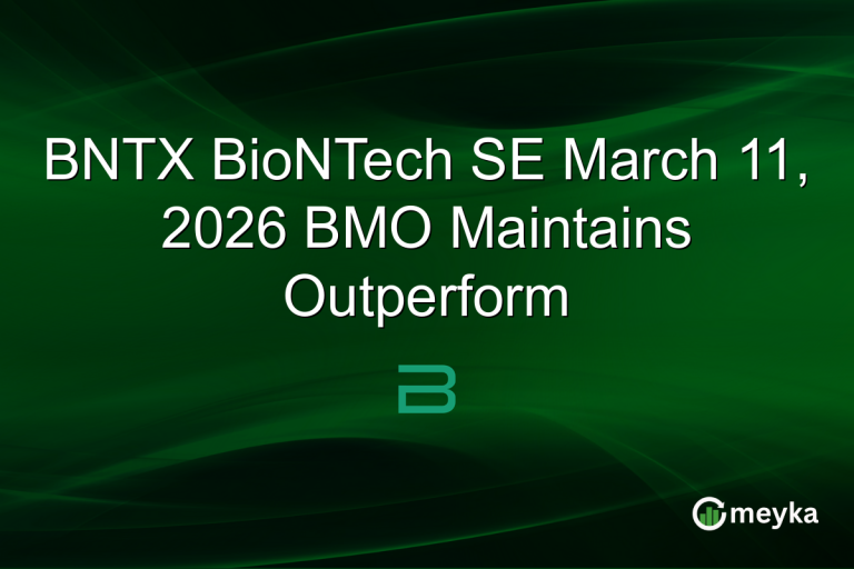 BNTX BioNTech SE March 11, 2026 BMO Maintains Outperform