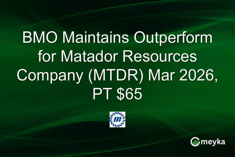 BMO Maintains Outperform for Matador Resources Company (MTDR) Mar 2026, PT $65
