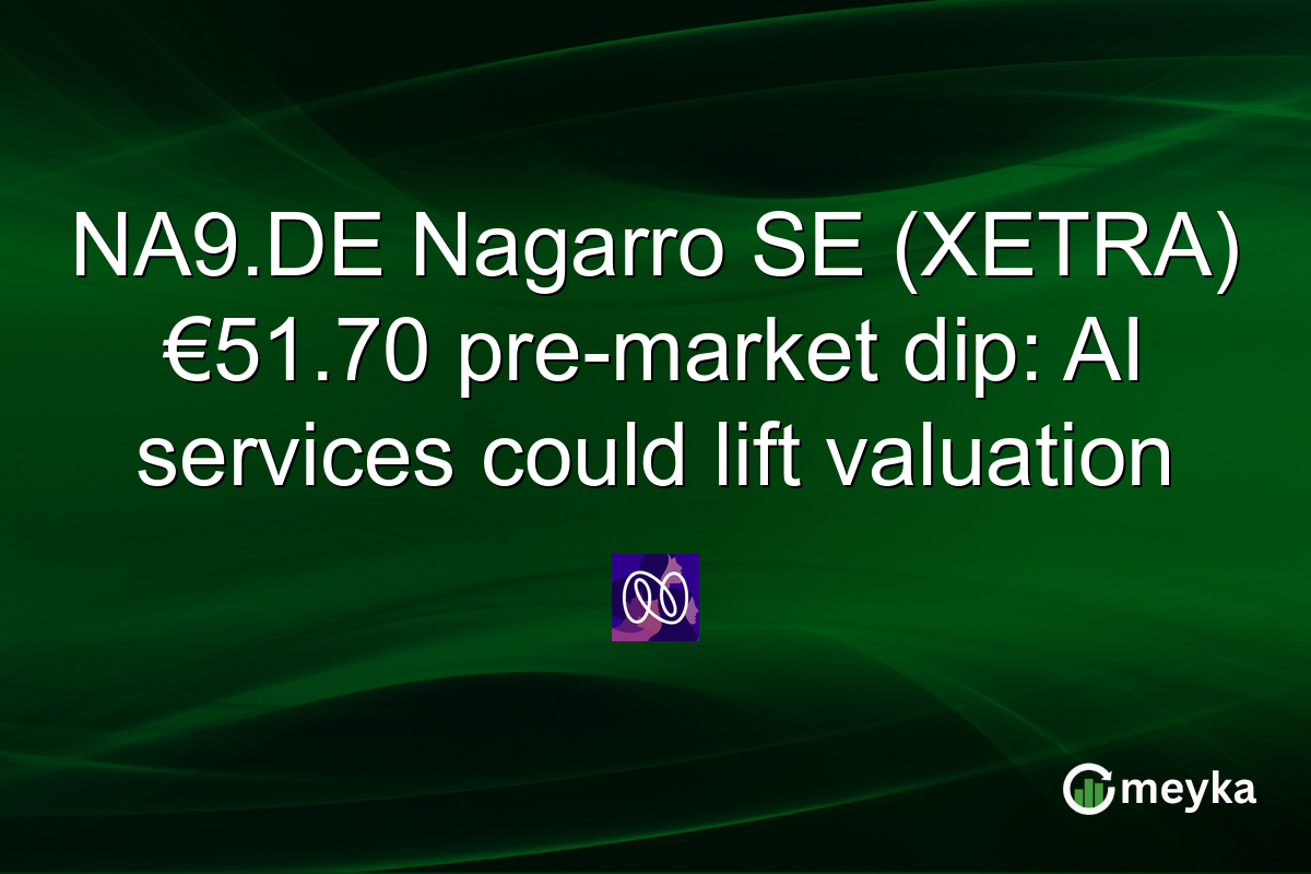 NA9.DE Nagarro SE (XETRA) €51.70 pre-market dip: AI services could lift valuation