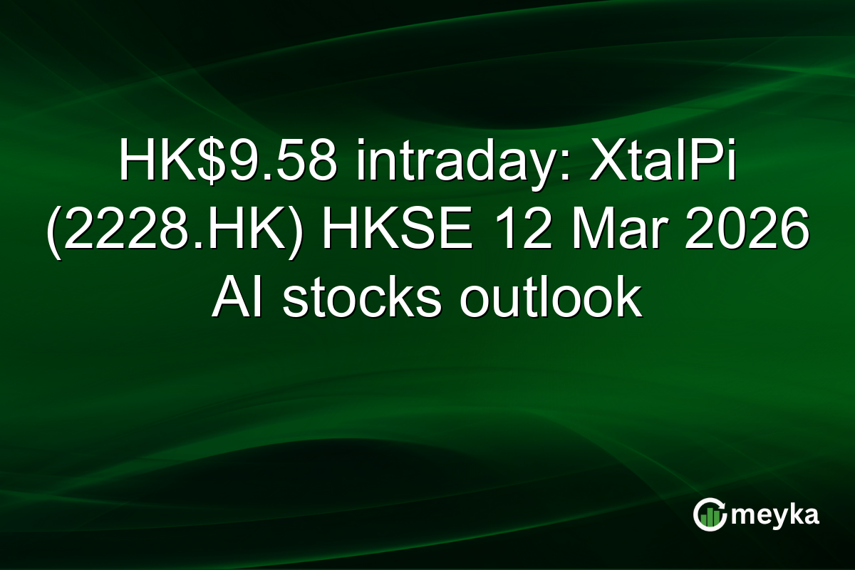 HK$9.58 intraday: XtalPi (2228.HK) HKSE 12 Mar 2026 AI stocks outlook