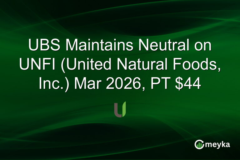 UBS Maintains Neutral on UNFI (United Natural Foods, Inc.) Mar 2026, PT $44