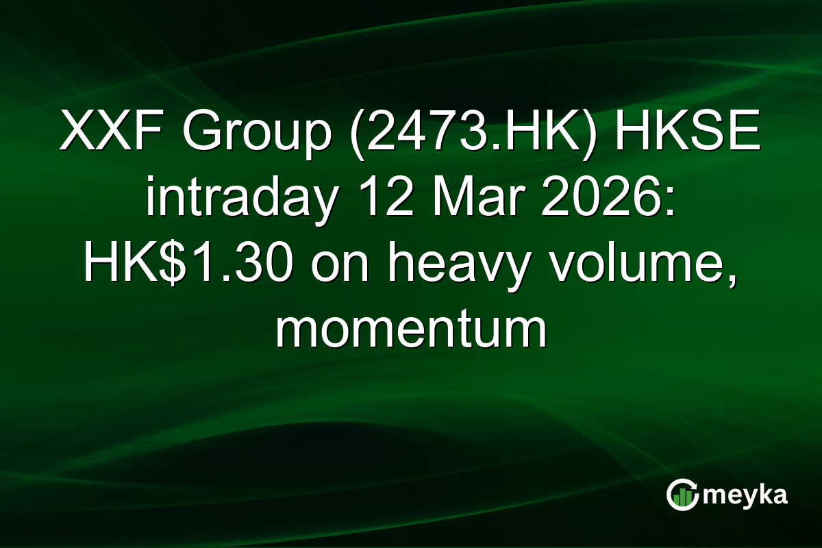 XXF Group (2473.HK) HKSE intraday 12 Mar 2026: HK$1.30 on heavy volume, momentum