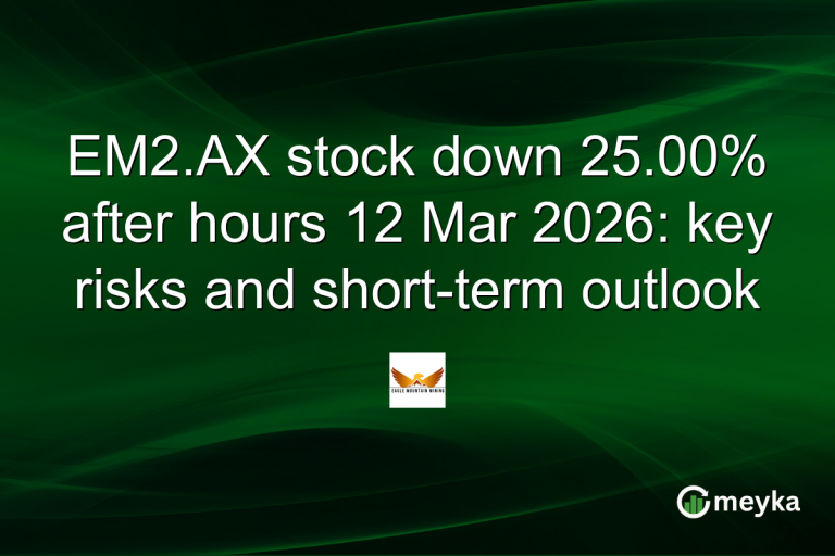 EM2.AX stock down 25.00% after hours 12 Mar 2026: key risks and short-term outlook