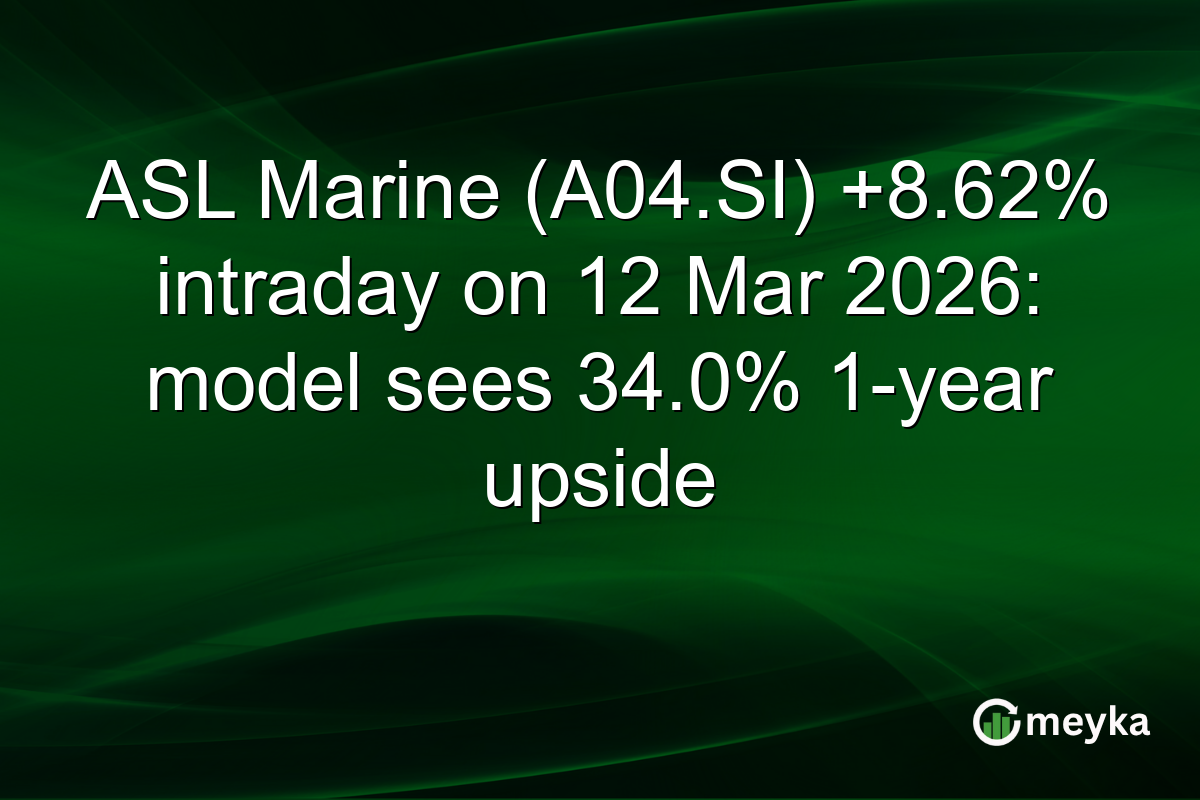 ASL Marine (A04.SI) +8.62% intraday on 12 Mar 2026: model sees 34.0% 1-year upside