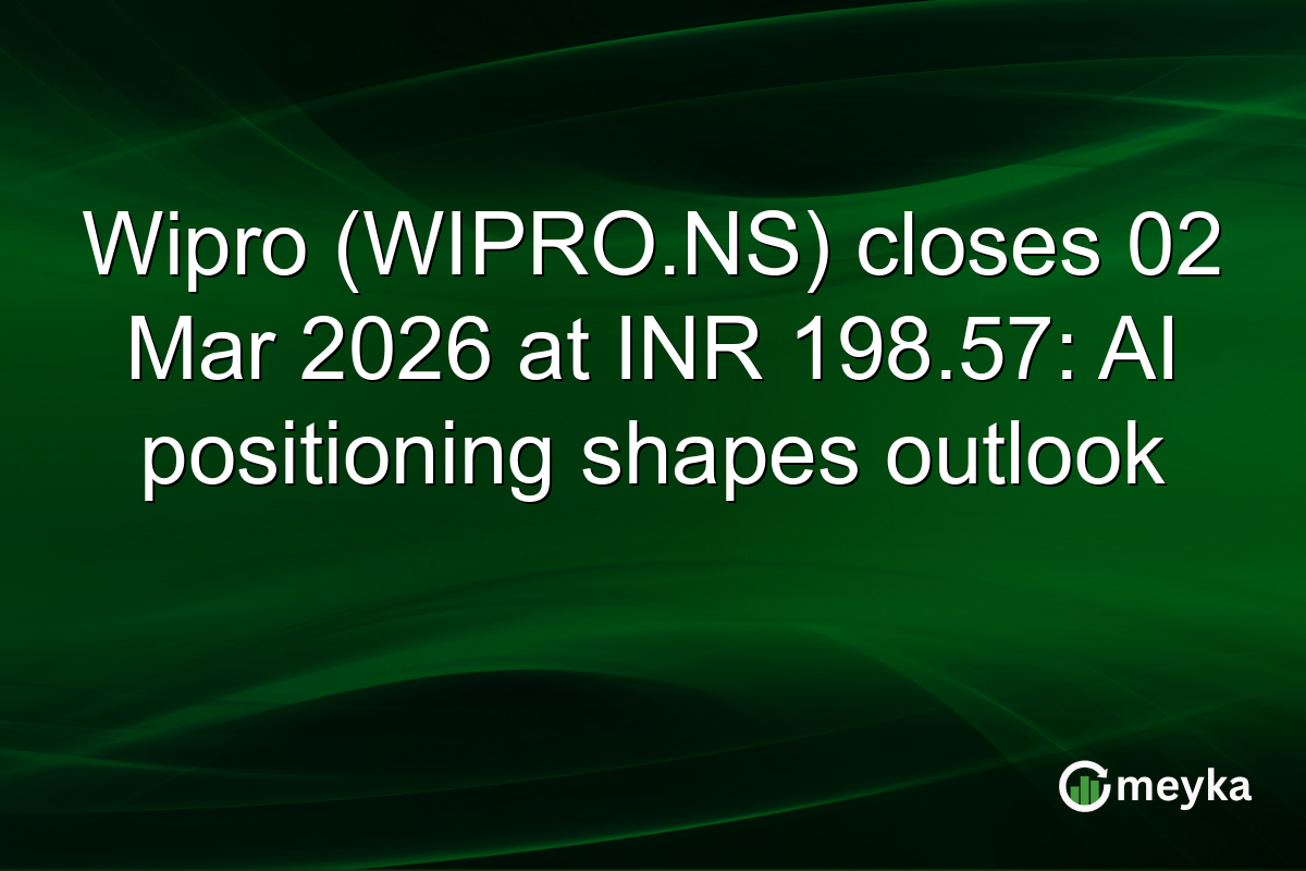 Wipro (WIPRO.NS) closes 02 Mar 2026 at INR 198.57: AI positioning shapes outlook