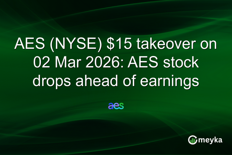 AES (NYSE) $15 takeover on 02 Mar 2026: AES stock drops ahead of earnings
