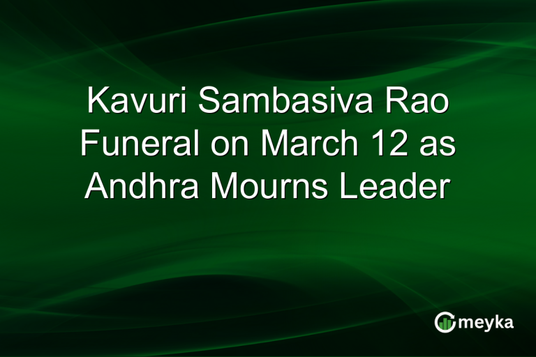 Kavuri Sambasiva Rao Funeral on March 12 as Andhra Mourns Leader