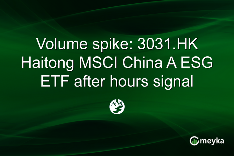 Volume spike: 3031.HK Haitong MSCI China A ESG ETF after hours signal