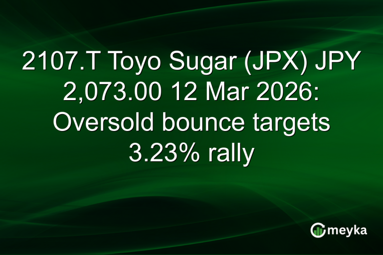 2107.T Toyo Sugar (JPX) JPY 2,073.00 12 Mar 2026: Oversold bounce targets 3.23% rally