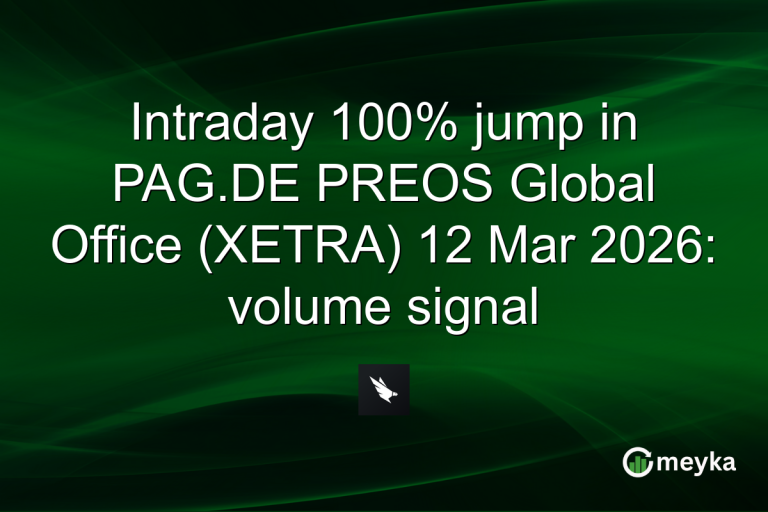 Intraday 100% jump in PAG.DE PREOS Global Office (XETRA) 12 Mar 2026: volume signal