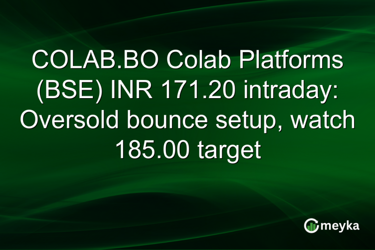 COLAB.BO Colab Platforms (BSE) INR 171.20 intraday: Oversold bounce setup, watch 185.00 target
