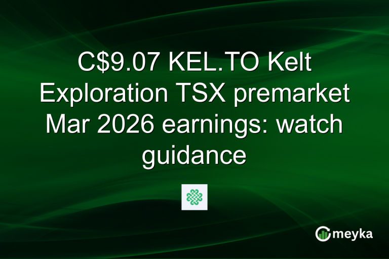 C$9.07 KEL.TO Kelt Exploration TSX premarket Mar 2026 earnings: watch guidance