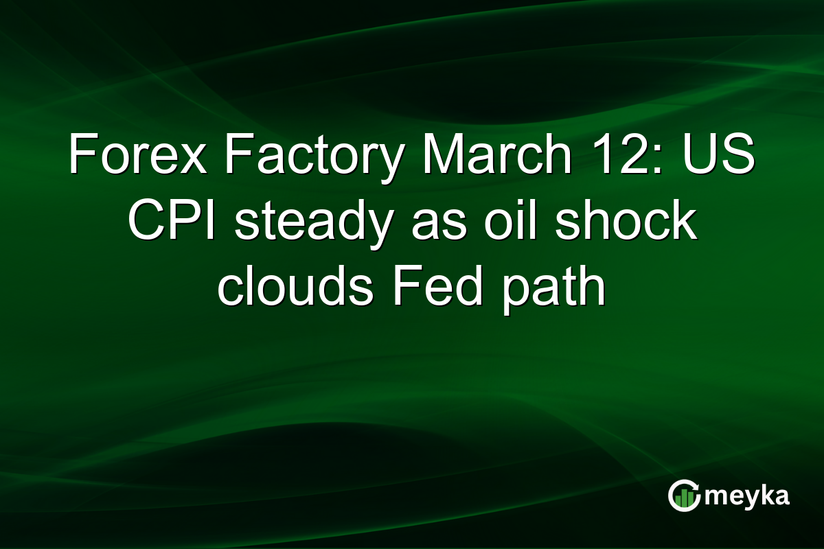 Forex Factory March 12: US CPI steady as oil shock clouds Fed path