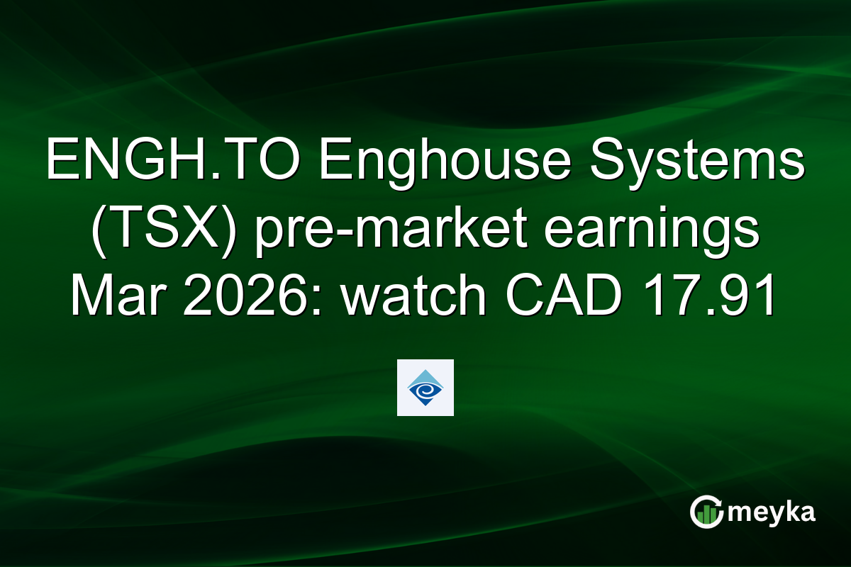 ENGH.TO Enghouse Systems (TSX) pre-market earnings Mar 2026: watch CAD 17.91