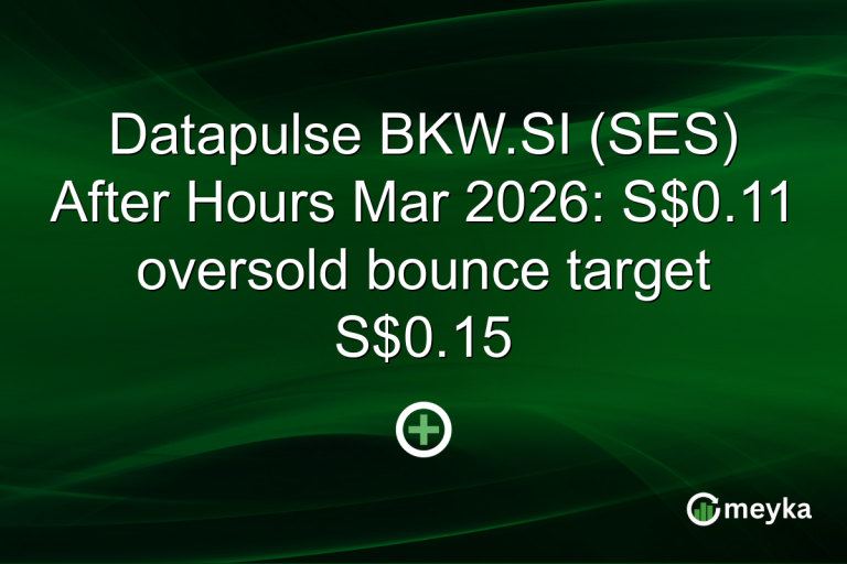 Datapulse BKW.SI (SES) After Hours Mar 2026: S$0.11 oversold bounce target S$0.15