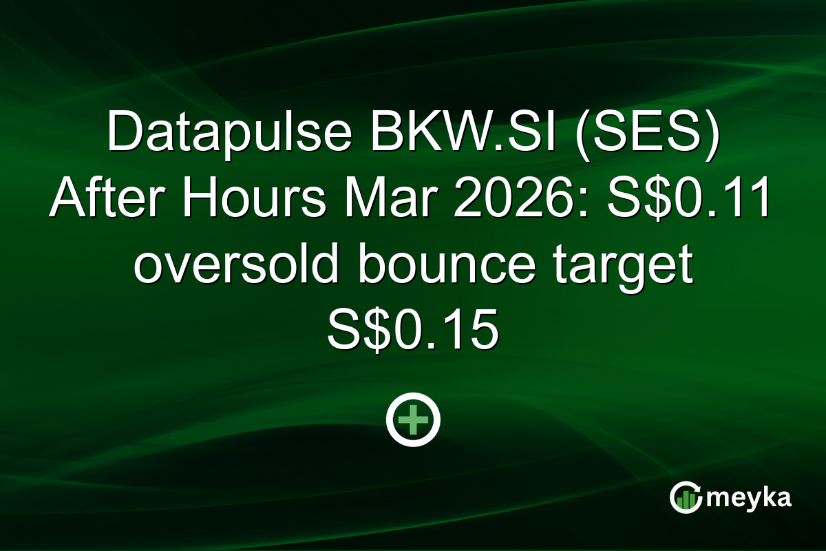 Datapulse BKW.SI (SES) After Hours Mar 2026: S$0.11 oversold bounce target S$0.15