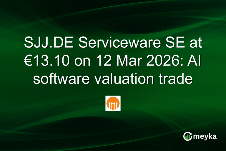 SJJ.DE Serviceware SE at €13.10 on 12 Mar 2026: AI software valuation trade