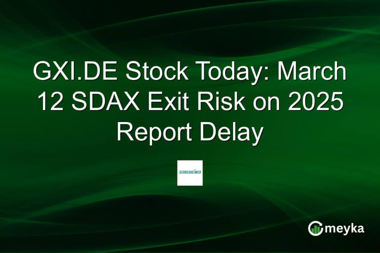 GXI.DE Stock Today: March 12 SDAX Exit Risk on 2025 Report Delay