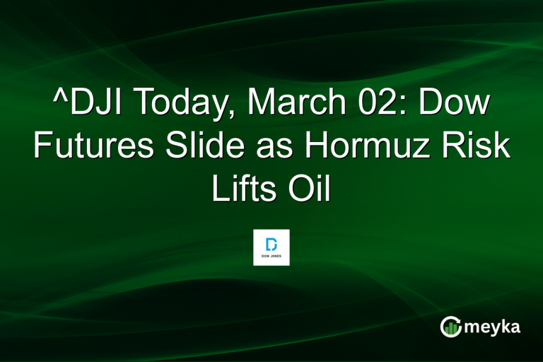 ^DJI Today, March 02: Dow Futures Slide as Hormuz Risk Lifts Oil