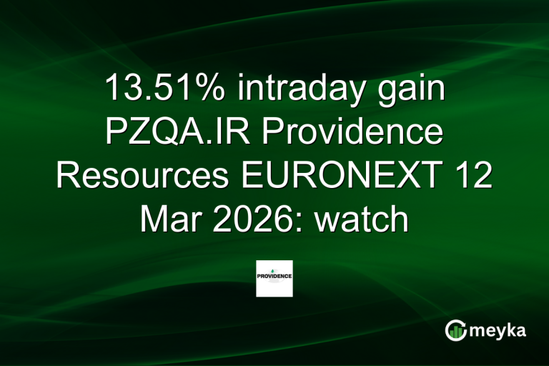 13.51% intraday gain PZQA.IR Providence Resources EURONEXT 12 Mar 2026: watch