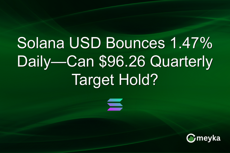 Solana USD Bounces 1.47% Daily—Can $96.26 Quarterly Target Hold?