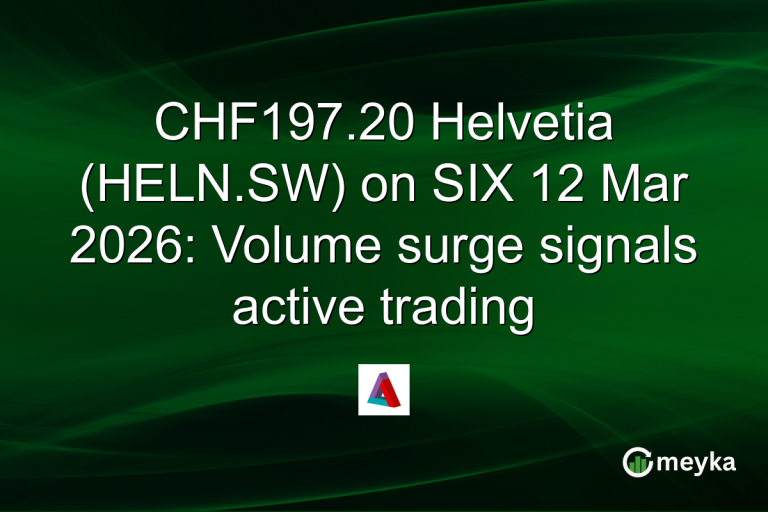 CHF197.20 Helvetia (HELN.SW) on SIX 12 Mar 2026: Volume surge signals active trading