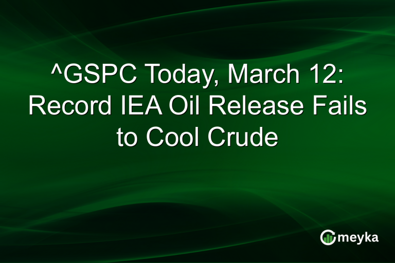 ^GSPC Today, March 12: Record IEA Oil Release Fails to Cool Crude