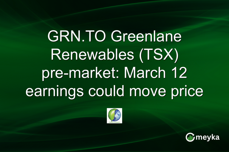GRN.TO Greenlane Renewables (TSX) pre-market: March 12 earnings could move price