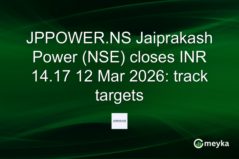 JPPOWER.NS Jaiprakash Power (NSE) closes INR 14.17 12 Mar 2026: track targets