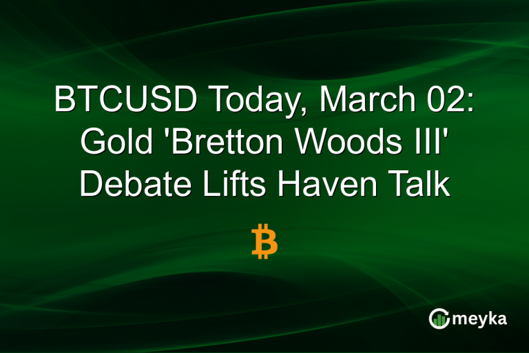 BTCUSD Today, March 02: Gold 'Bretton Woods III' Debate Lifts Haven Talk