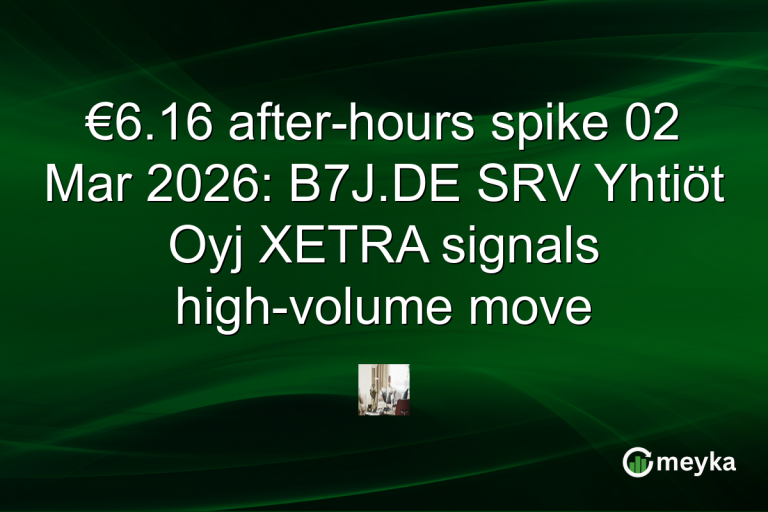 €6.16 after-hours spike 02 Mar 2026: B7J.DE SRV Yhtiöt Oyj XETRA signals high-volume move