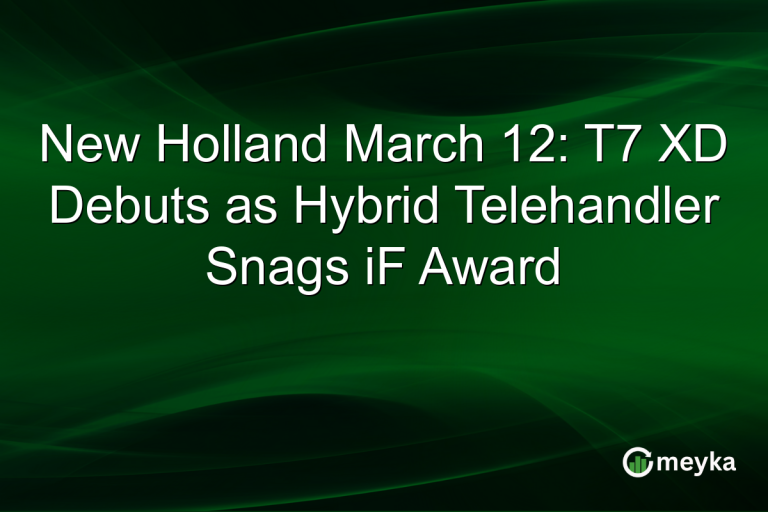 New Holland March 12: T7 XD Debuts as Hybrid Telehandler Snags iF Award